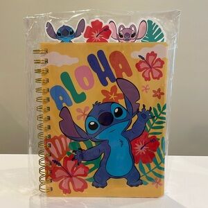 New Disney Stitch ALOHA Spiral Tab Notebook